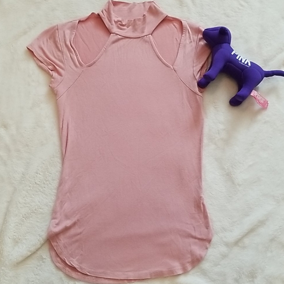 Women's Fashion Nova Cut out shirt Small EUC - Picture 2 of 6